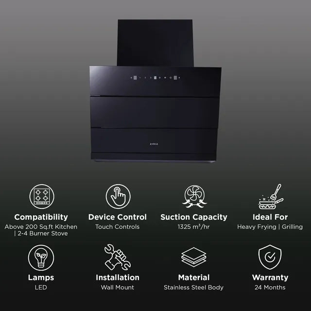 Elica EFL 3V 601 HAC LTW MS NERO