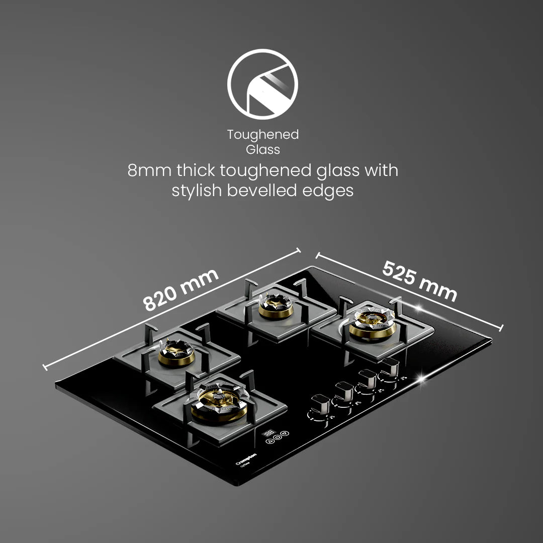Crompton OpTime Gas Hob 78cm 4 Burner