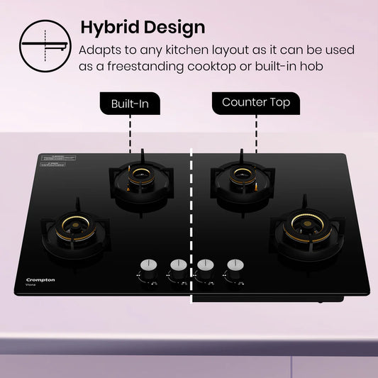 Crompton Hob Viona 82 cm 4 Burner