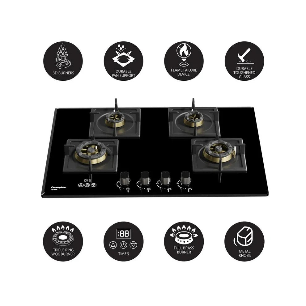 Optime 90 cm 4 Burners Built-in hob| UNBOXED !