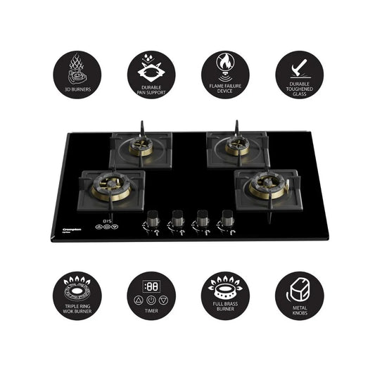 Optime 90 cm 4 Burners Built-in hob| UNBOXED !