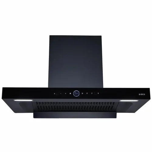 Elica 90cm 1600 m3/hr BLDC Filterless Autoclean Kitchen Chimney | Full Grill | RPM Display | Touch + Motion Sensor | LED Lamps | Heat Auto Clean (SPT MAX PRO PLUS FL 900 BLDC HAC LTW MS NERO, Black)