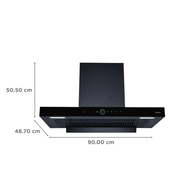 Elica SPT MAX PRO PLUS FL 900 BLDC HAC LTW MS NERO FULL GRILL