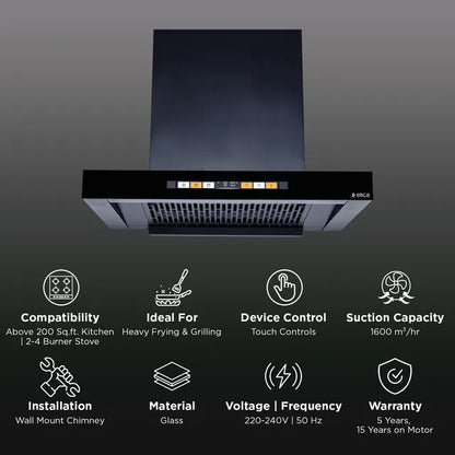 Elica T60 SMART BLDC FL HAC LTW MS NERO 60cm