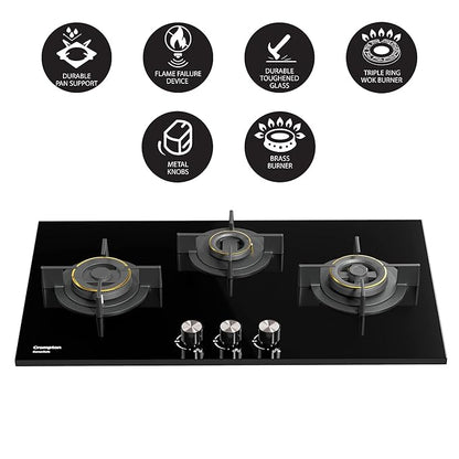 SensoSafe 78 cm 3 Burners