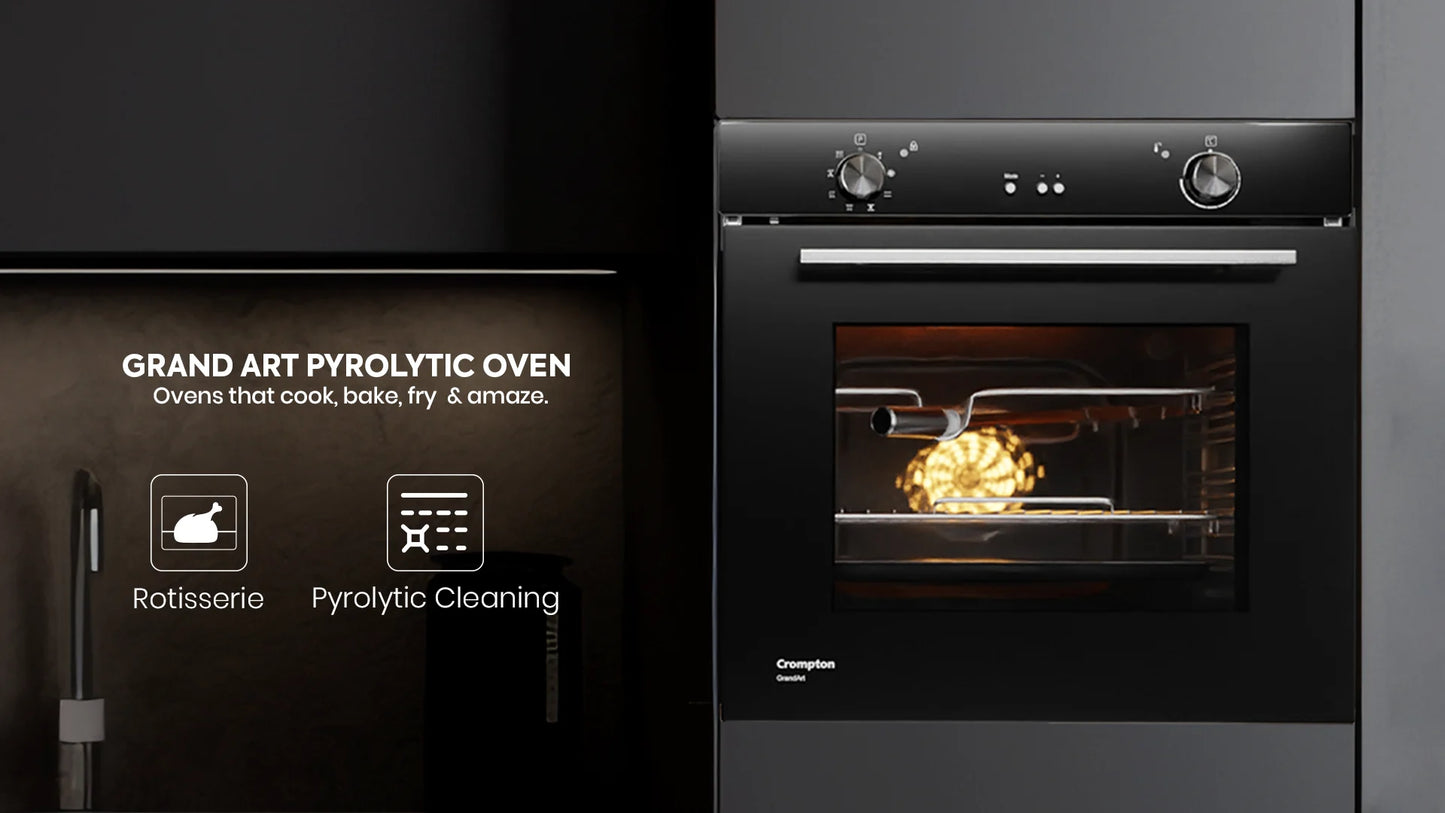 GrandArt Pyrolytic Oven 78 Ltrs| UNBOXED !