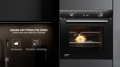 GrandArt Pyrolytic Oven 78 Ltrs| UNBOXED !
