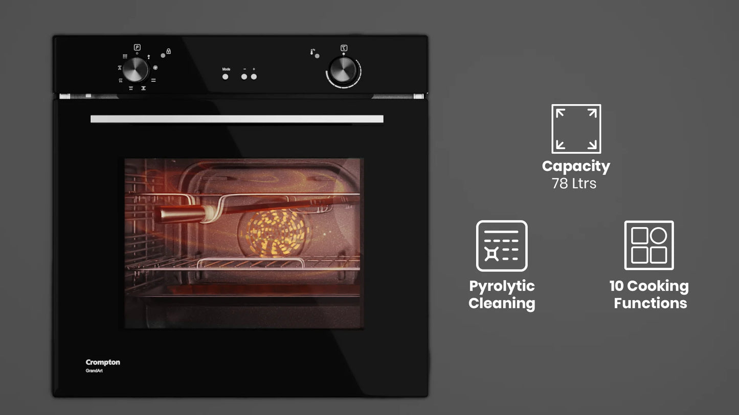 GrandArt Pyrolytic Oven 78 Ltrs| UNBOXED !