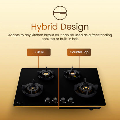 Crompton Hob Viona Plus 82 Cm 4 Burner