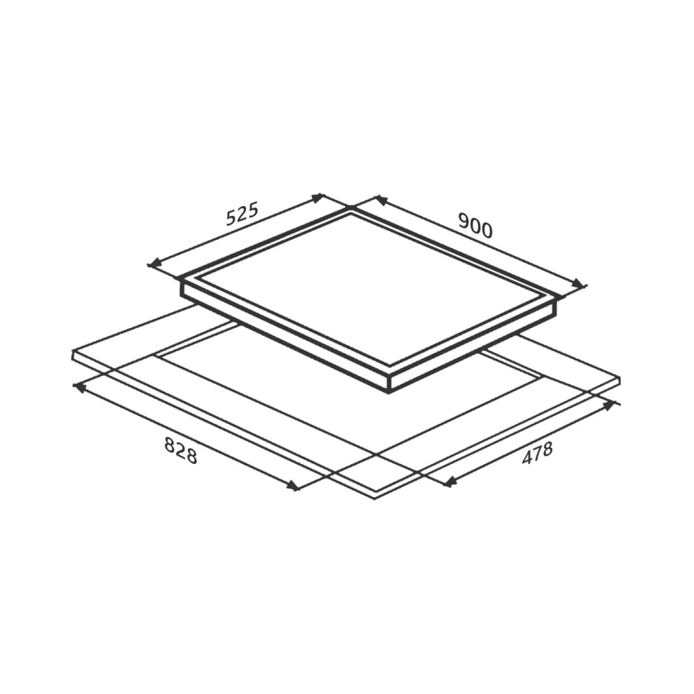 Kaff 90 cm 4 Burner Hob MSM 94DF