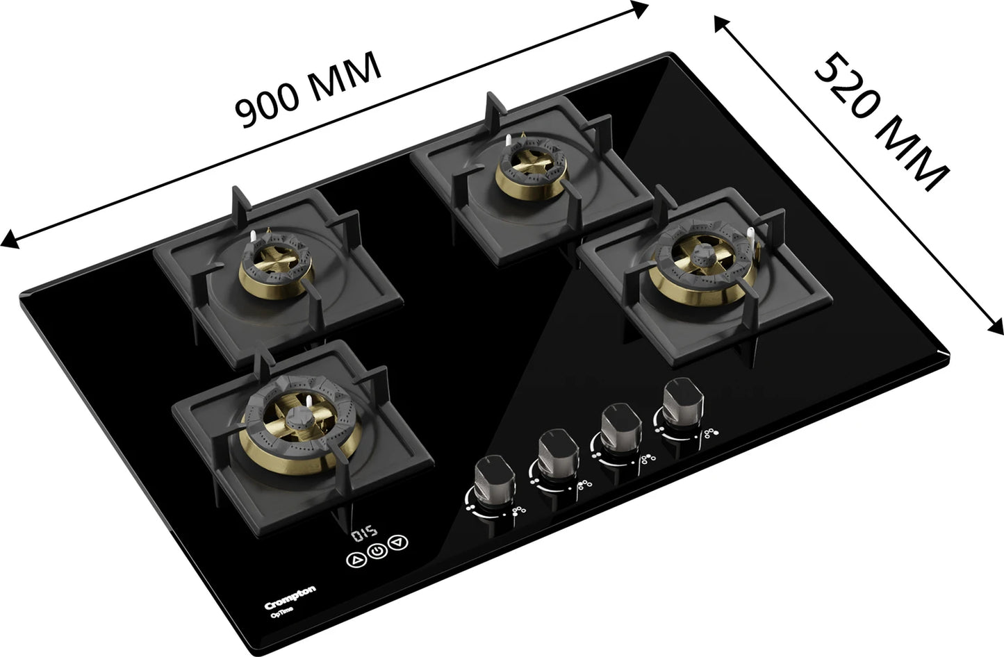 Optime 90 cm 4 Burners Built-in hob| UNBOXED !