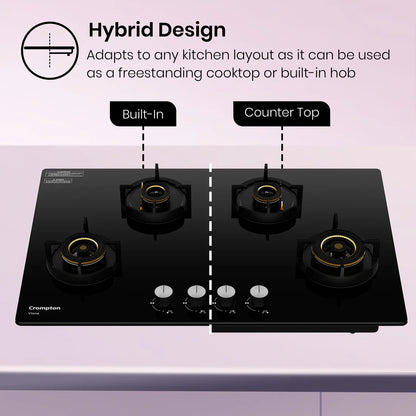 Crompton Hob Viona 82 cm 4 Burner