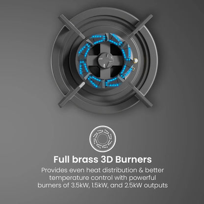 SensoSafe Gas Hob 3D 60cm 4 Burner